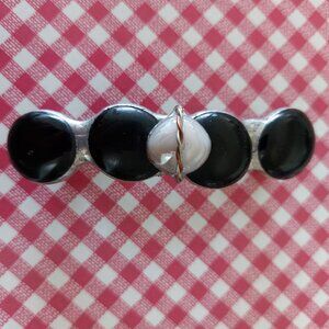 vintage fused glass barrette